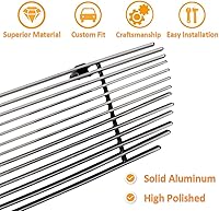 Vista 3 de Compatible con Infiniti G35 Coupé 03-07 parrilla frontal Billet Grill Grill Combo Inserto de aluminio pulido