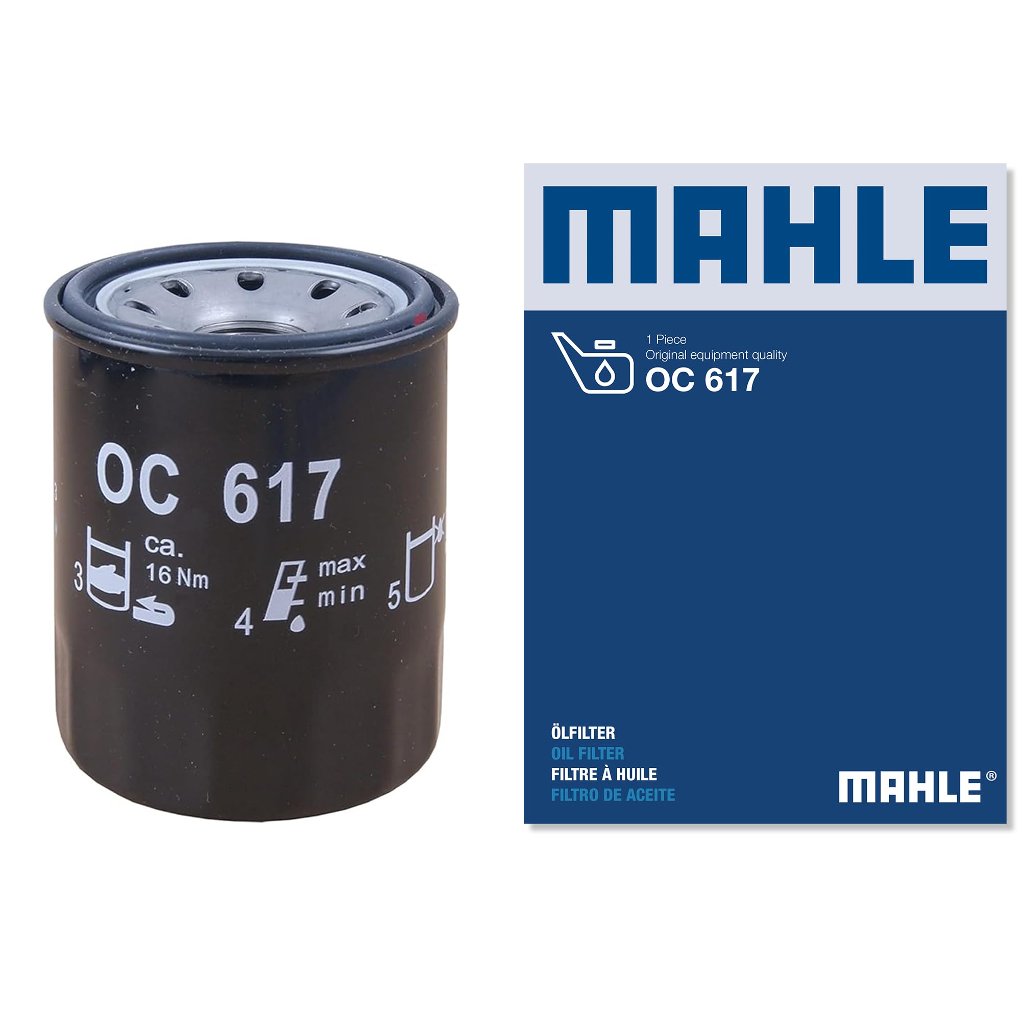 Oil filter Spin-on Filter OC 617 MAHLE for HONDA ACURA