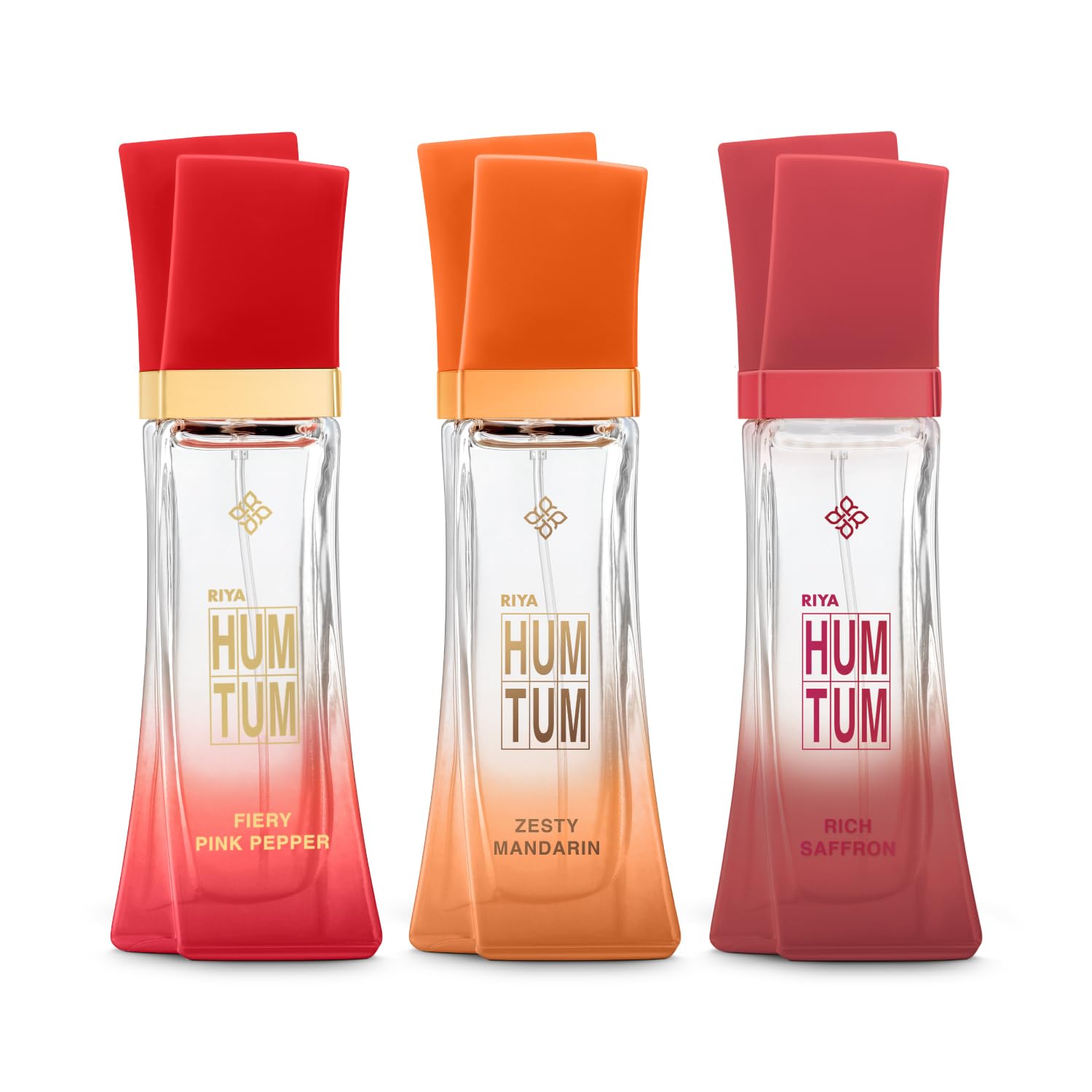 Riya Hum Tum Perfume (Fiery Pink Pepper, Zesty Mandarin, Rich Saffron) 30 Ml Each | Long Lasting Perfume - 90ml-image-6