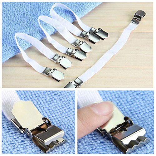 LeRan 4Pcs Lenzuolo Coprimaterasso Elastico di