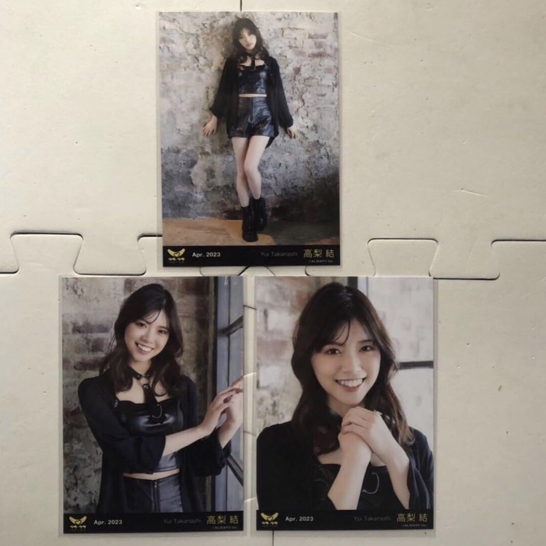 ラフラフ 高梨結 メッセージ 生写真 黒衣装 100億点