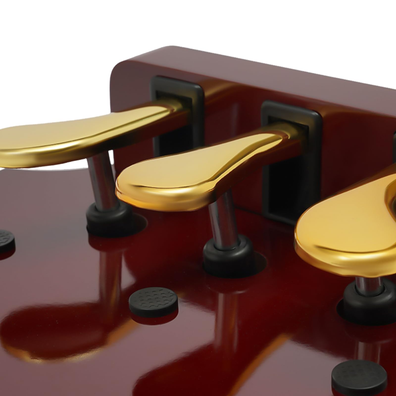 Extensión de pedal de piano para niños, extensión de pedal de piano con 3 pedales, ajuste de altura, efecto de pedal de piano infantil, marrón, sin ruido, con pies antideslizantes, para casa, escuela,