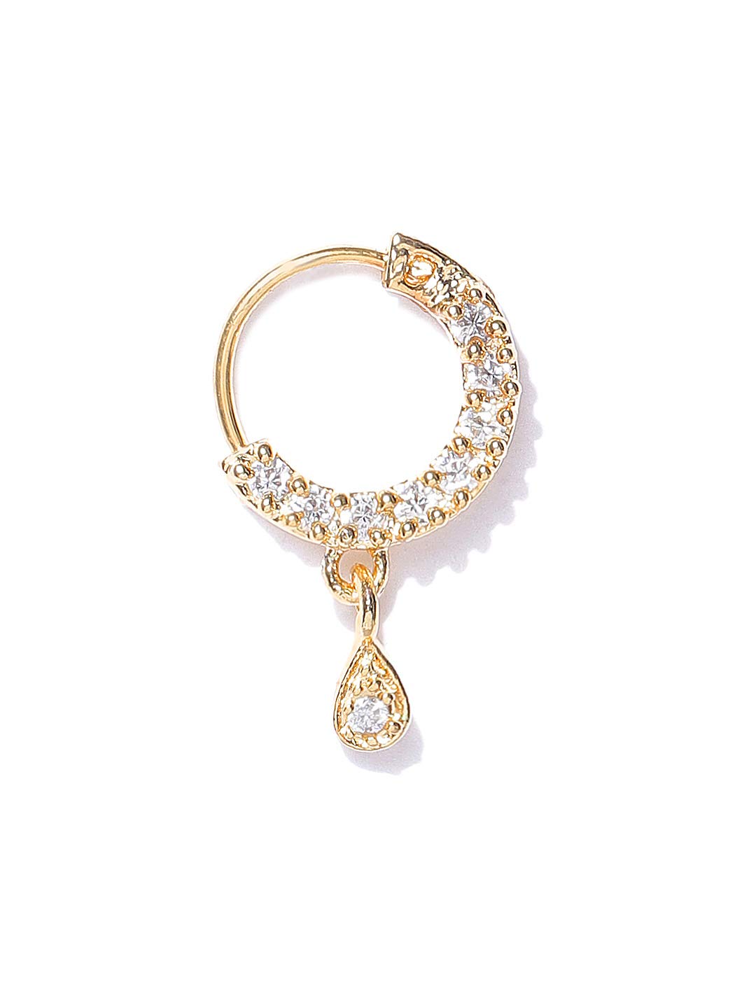 Priyaasi Stylish Gold-Plated American Diamond Round Nath (B089M2KJP1) Amazon Price History, Amazon Price Tracker