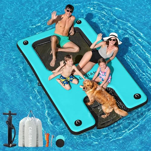 CALOBANA Inflatable Floating Dock With Boat Ramp