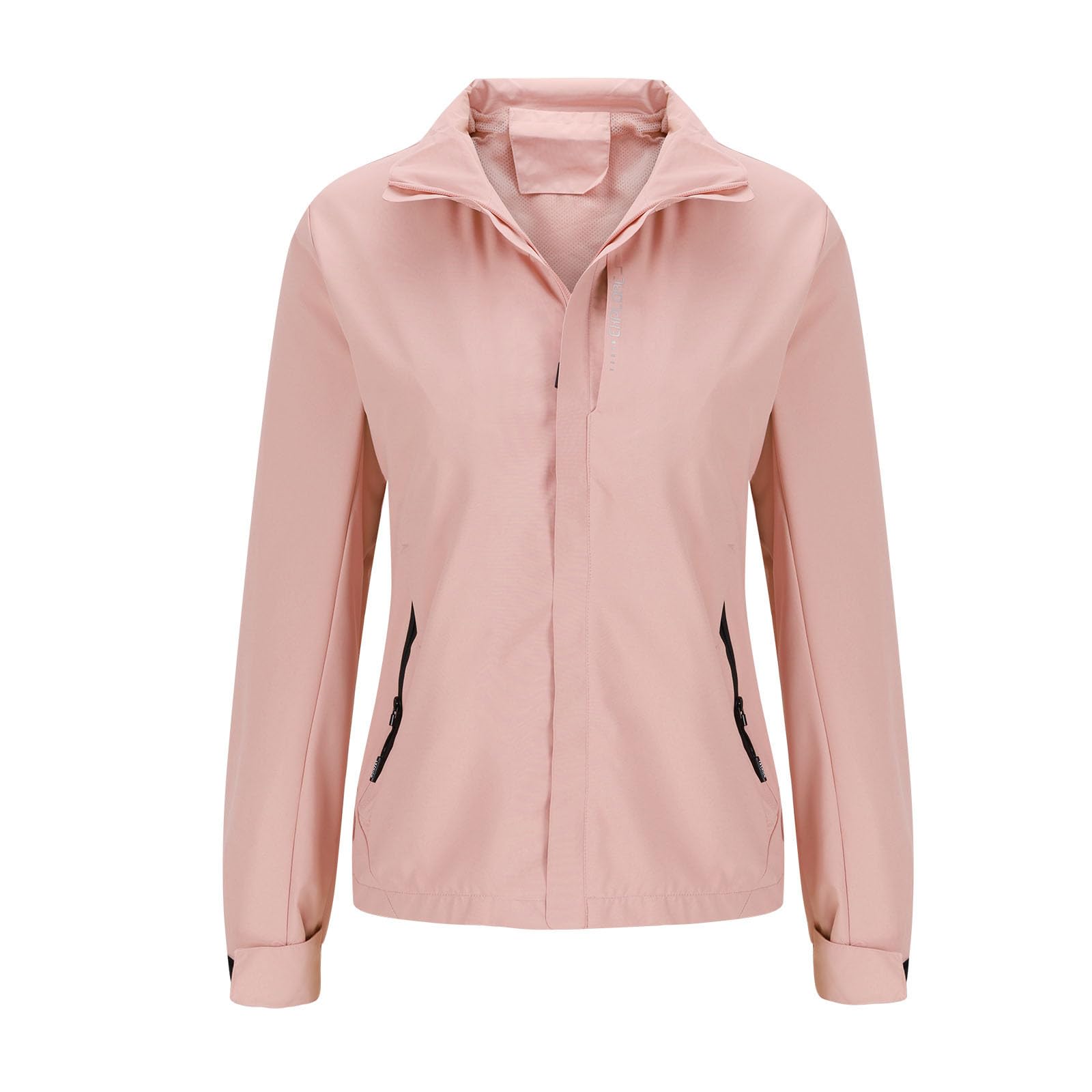 2024 Chaqueta Impermeable Mujer,Chubasquero Mujer Transición Rompevientos Transpirable Chaqueta de Lluvia con Capucha Talla Grande Cortavientos Mujer para Deportes Al Aire Libre Poncho Impermeable