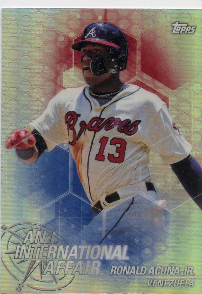 2018 Topps Chrome Update An International Affair #IA-RA Ronald Acuña Jr. Atlanta Braves Baseball Card