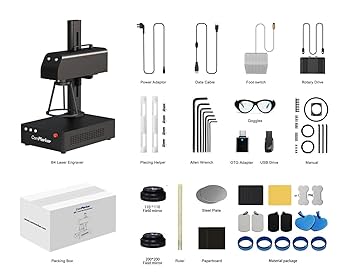 Amazon.com: ComMarker B4 20W Fiber Laser Engraver Machine
