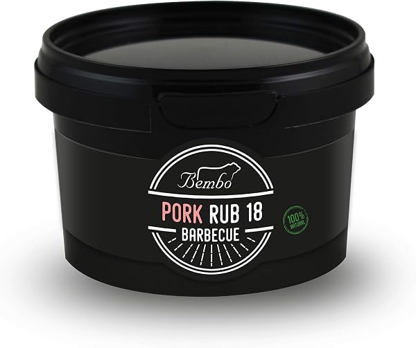 BEMBO BARBECUE - Pork - Rub BBQ - Mélanges D'épices Pour Barbecue - Bembo Spices & Rub - Made in Italy - 220g - 1