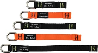 Ergodyne Squids 3700 Web Tool Tail Attachments, 6-Pack, 2 Pounds, Medium Length|4.5,Orange