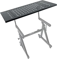 Vista 8 de Rockville Estante KS1 para Z X convierte los soportes de teclado en una mesa de DJ