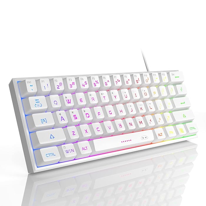 Buy 60% Wired Gaming Keyboard, Magegee RGB Backlit Ultra-Compact Mini ...