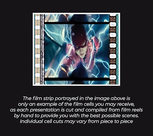 Miniatura 3 de Trend Setters DC Comics - The Flash - Batman y Batmobile - FilmCells - Presentación de escritorio MiniCell de 7 x 5 pulgadas - Con clip de película