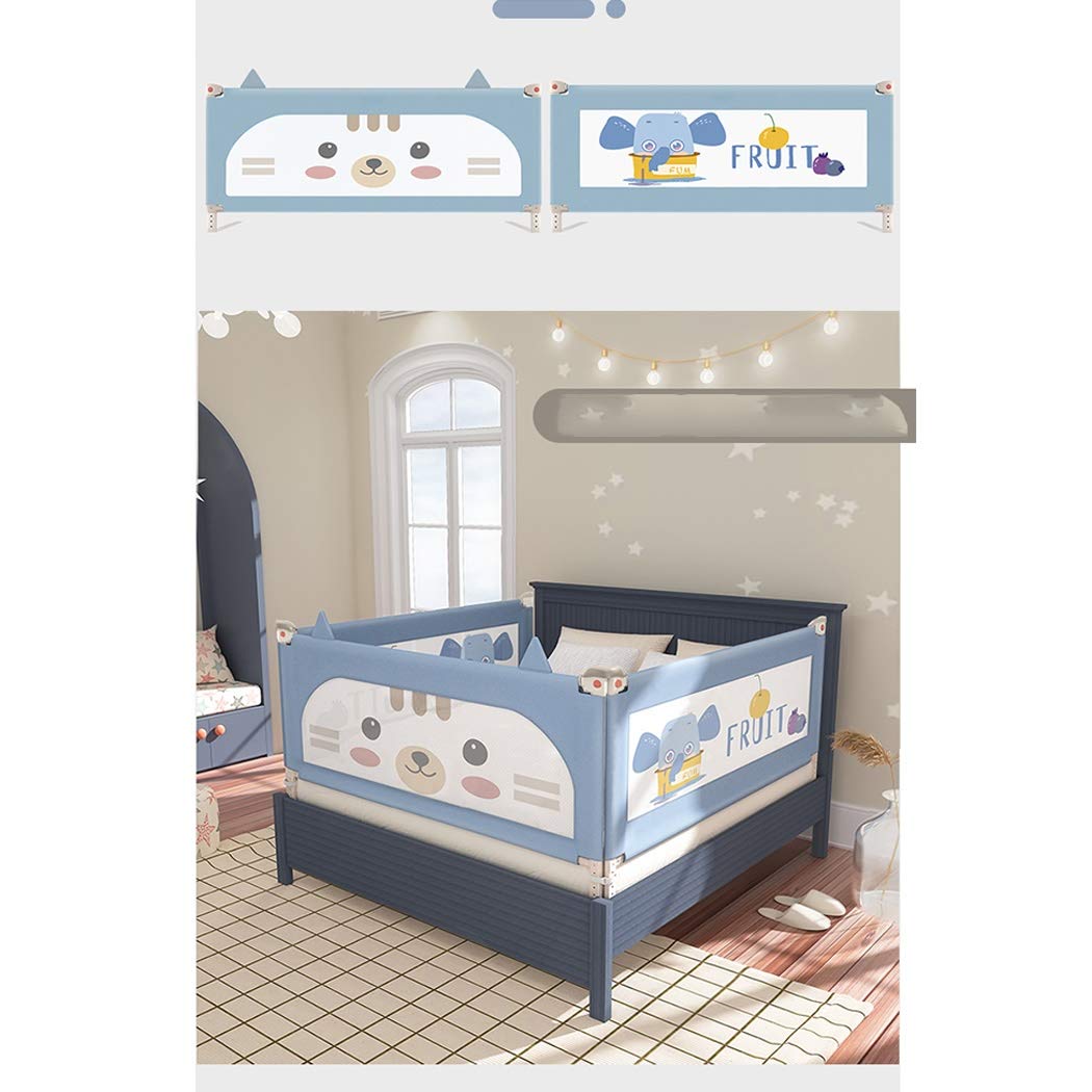 Rieles de Cama Verticales para niños, barandilla de Seguridad Plegable, anticaída, Resistente a roturas, Valla para Cama, Deflector de Cama, Bordado Tridimensional