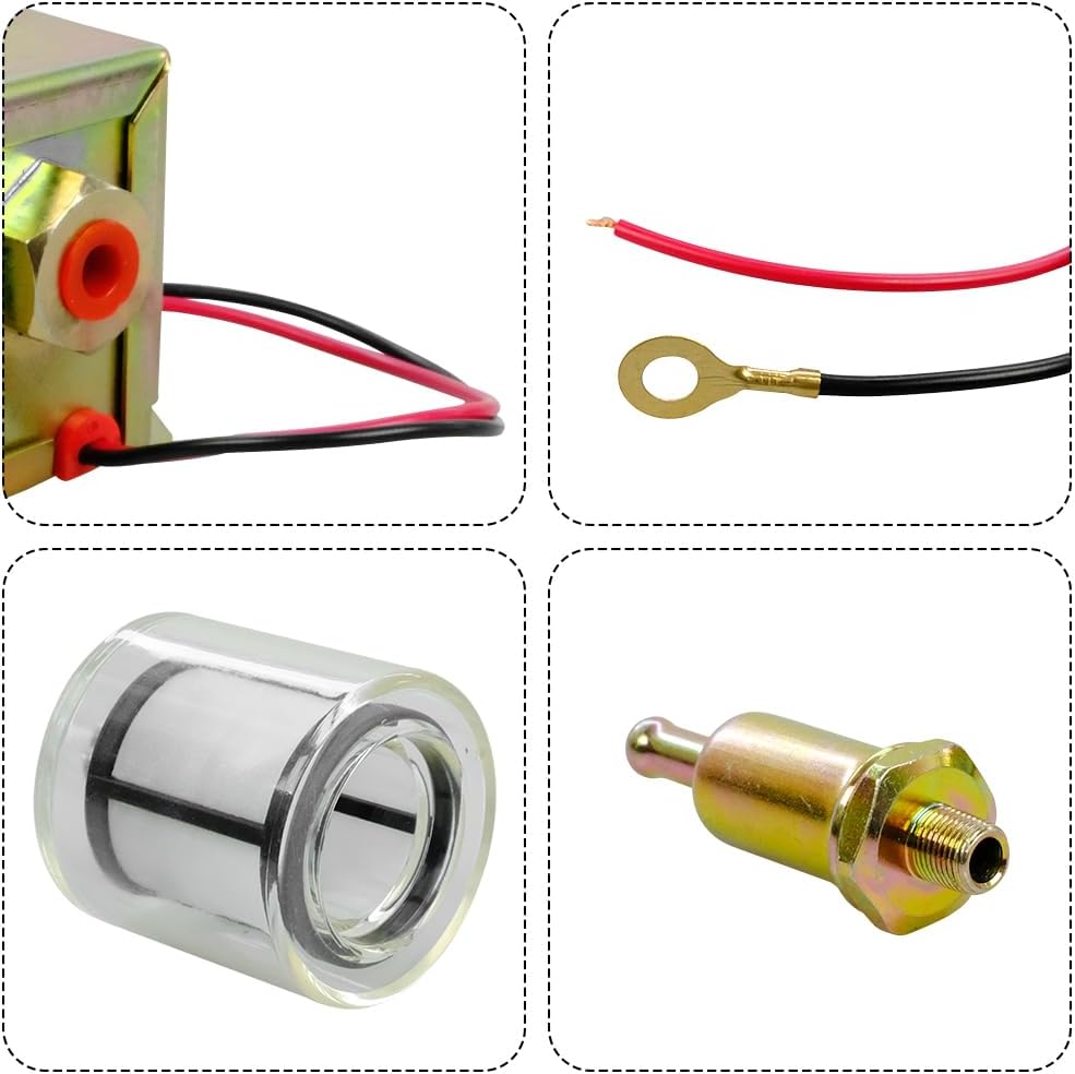 416-5884 12V Fuel Pump & Filter Compatible with CAT Loader 226D 232D 236D 239D 242D 246D 249D 257D 259D 262D 272D 277D 279D 287D 289D 297D 299D Replace 416-5886 149-2145 4165884 4165886