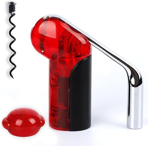 Miniatura 10 de KAYCROWN Abrebotellas de vino  Sacacorchos de palanca vertical con cortador de papel de aluminio y tornillo extra, sacacorchos manual de mano con