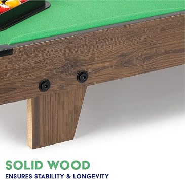 Power Play Pool Games Table for Kids & Adults, Compact, Portable, Gift for Boys and Girls