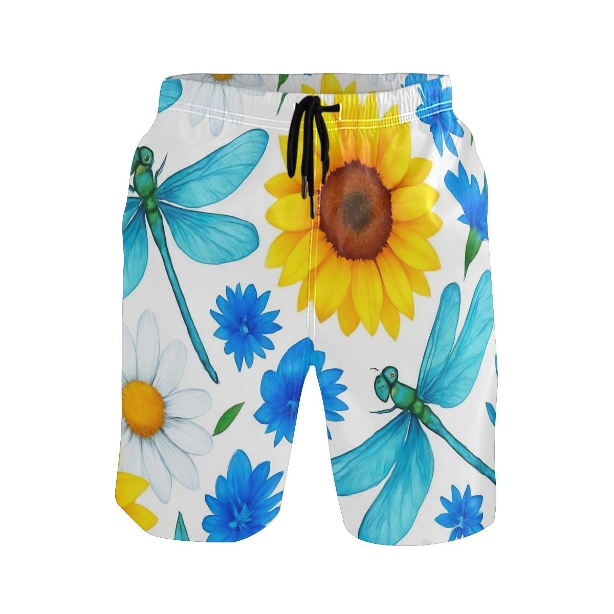 Pantalones Cortos Hombre Libélulas En Acuarela Bañador Hombres Corto Casual Shorts De Bañosgenérico Trajes De Baño Hombre para Tenis Gimnasio Uso Diario