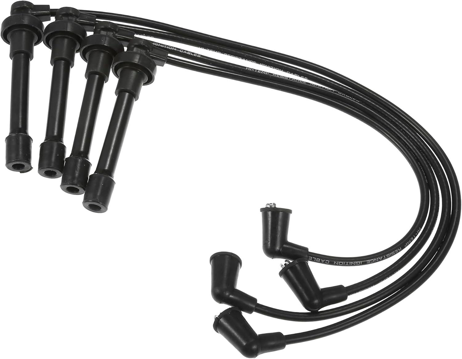 ACROPIX Car Spark Plug Coil Wires Ignition Coil Harness Cable 7mm Fit for Honda Accord 1994-2002 Civic 1992-2000 No.32700PAAA02 - Pack of 4