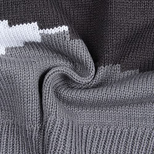 Vleermuismouwen schoudervrij lange mouwen gebreide trui dames elegant gestreept sweatshirt casual lange mouwen ronde hals gebreide trui dames trui trui winter jumper bovenstuk outwear - Image 6