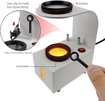 Desktop Polariscope Built-in LED Gemstone 2 Glass Filter Gem Jewel Jeweller Tester Tool Loupes and Magnifiers