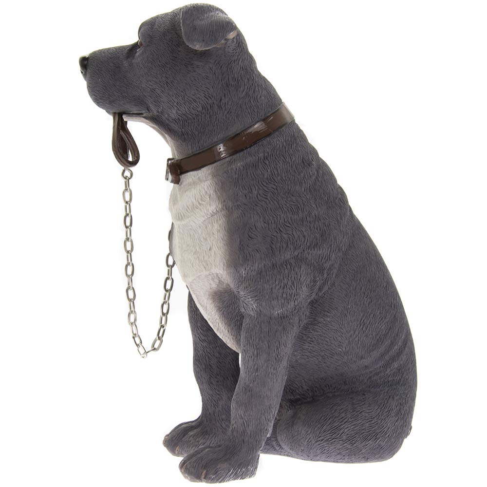 The Leonardo Collection Staffordshire Bull Terrier - Adorno de perro Walkies Range (azul Staffordshire Bull Terrier)