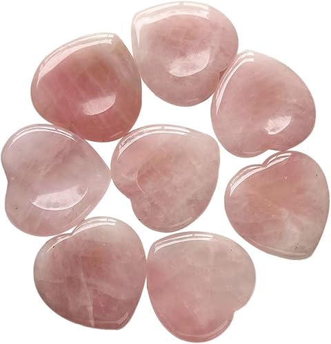 Miniatura 2 de Loveliome 2 piezas de piedras de corazón preocupadas por la ansiedad del pulgar con bolsillo de palma, cristal curativo de chakras, meditación de