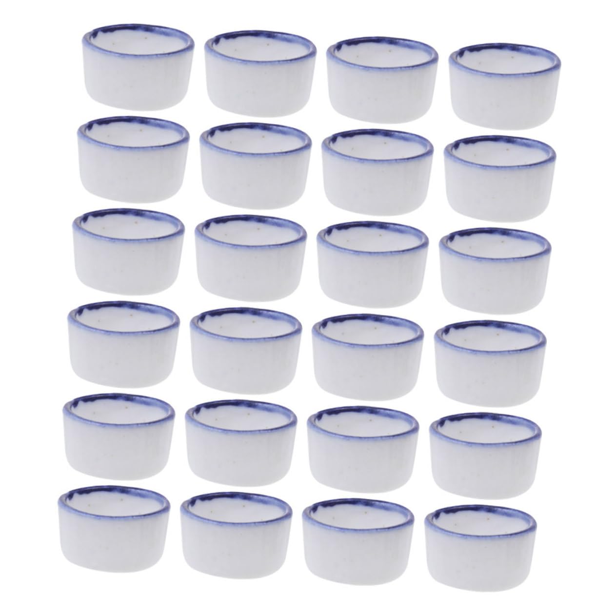 Balacoo 24pcs Spider Scorpion Birdbath Reptile Water Dish Set Porcelain Feeding Bowls for Tiny Reptiles Snakes