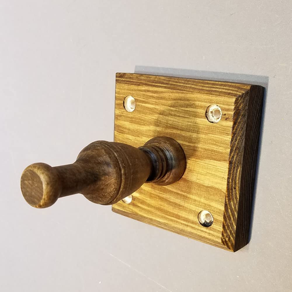 Ganci Da Parete In Legno - Set Di 5, Design Vintage, Per Appendere Cappotti E Accessori