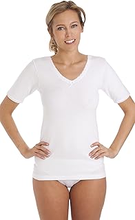 Women's 2 Pack Micro Rib Thermal Short Sleeve Vest