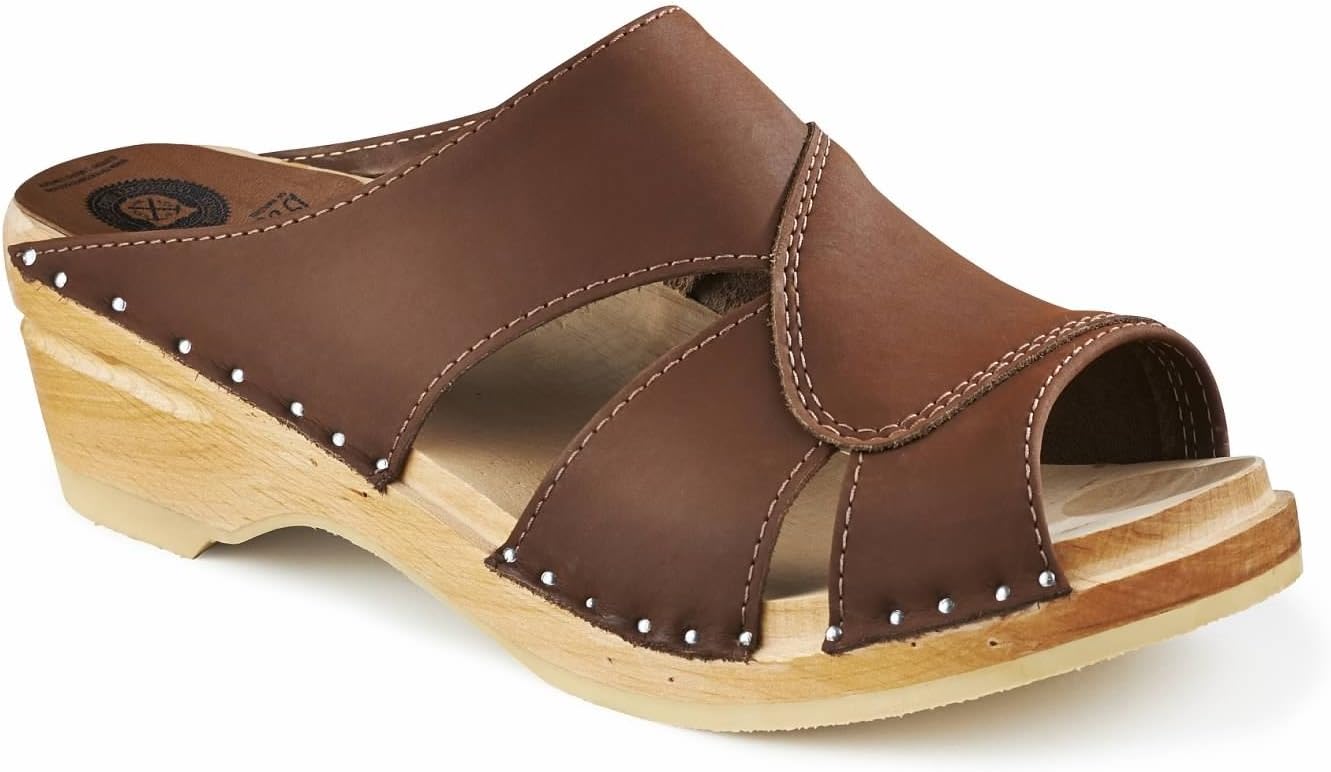 Troentorp Women's Mariah Original Sole Clogs Cocoa Nubuck 40