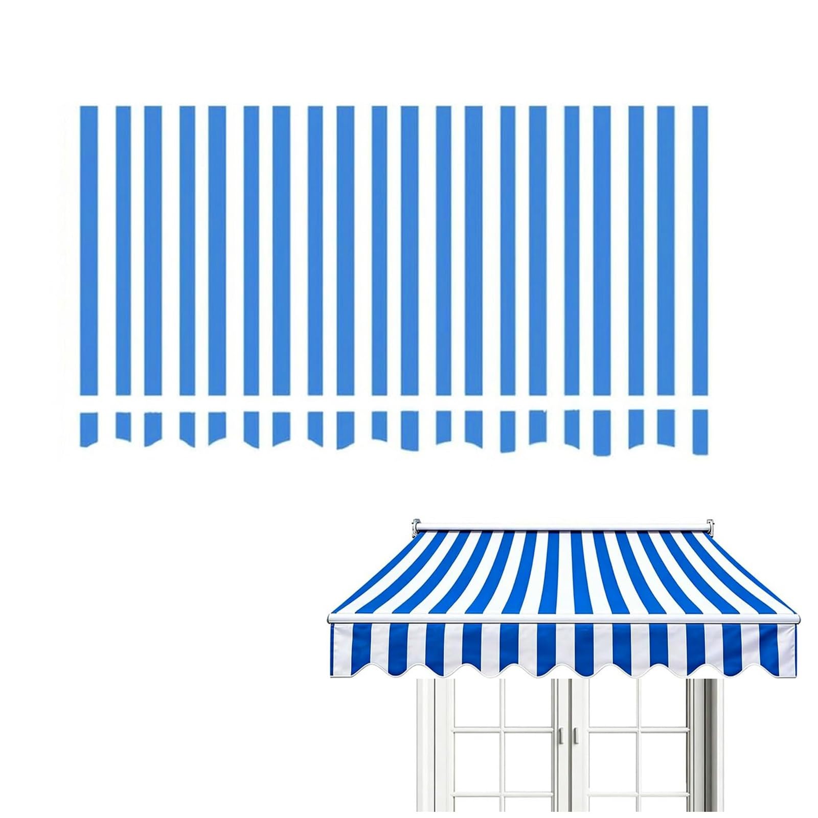 Tela di Ricambio per Tenda da Sole Retrattile, Tessuto di Ricambio per Tenda da Esterno, Esterno Tessuto per Tende da Sole Retrattile Terrazzo Telo per Tenda da Sole