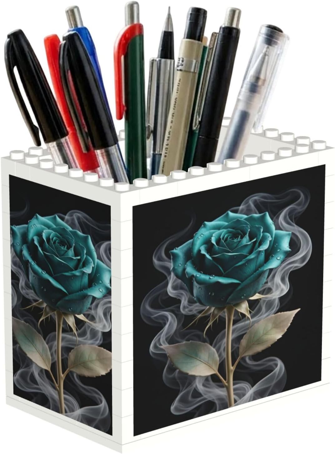 Pen Holder Cute Functional Aesthetic Building Block Pencil Cup