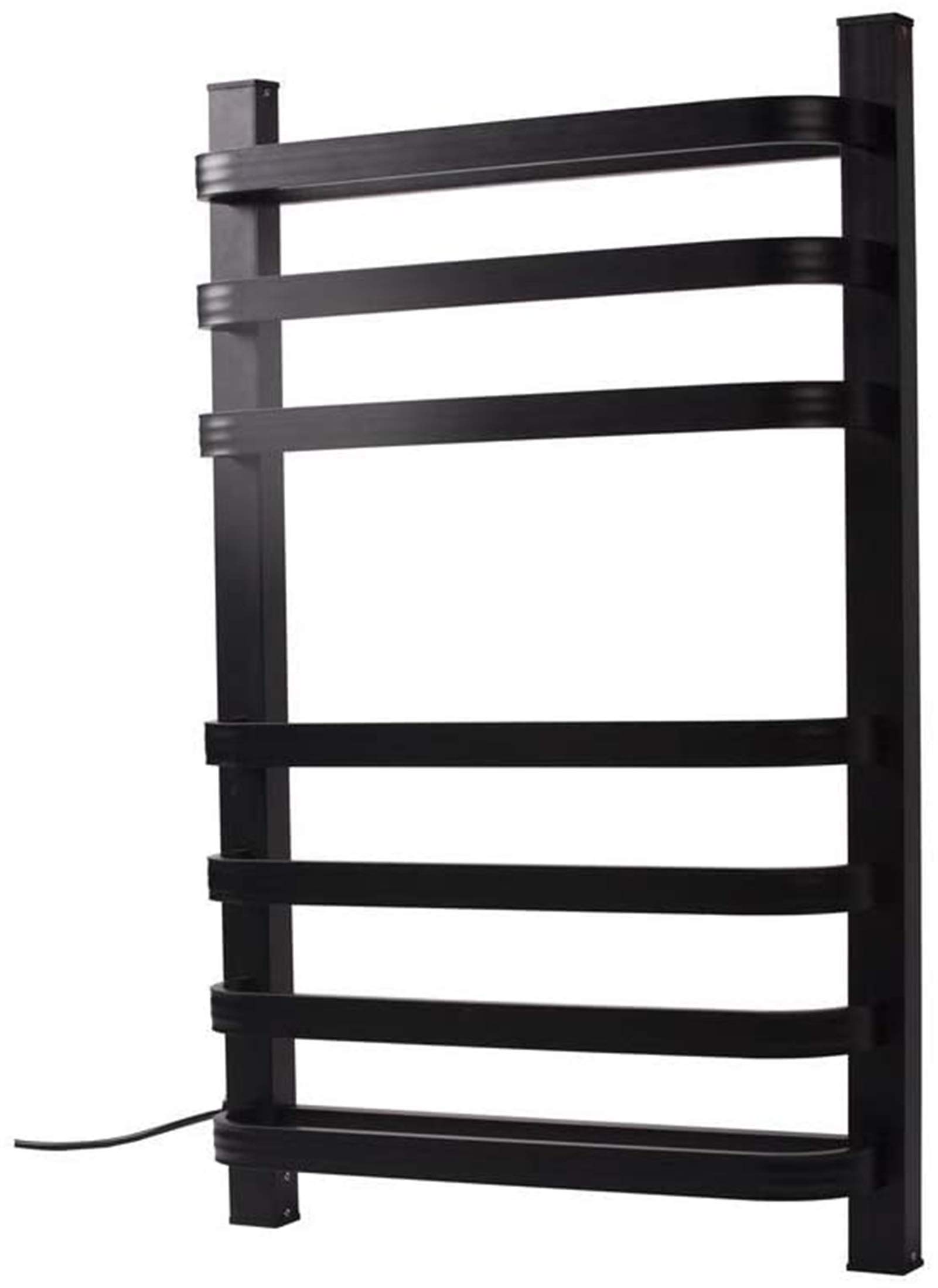 Calentador de pared para baño Calentador de toallas inteligente de temperatura constante, toallero eléctrico de secado doblado montado en la pared, estante de aleación de aluminio para baño