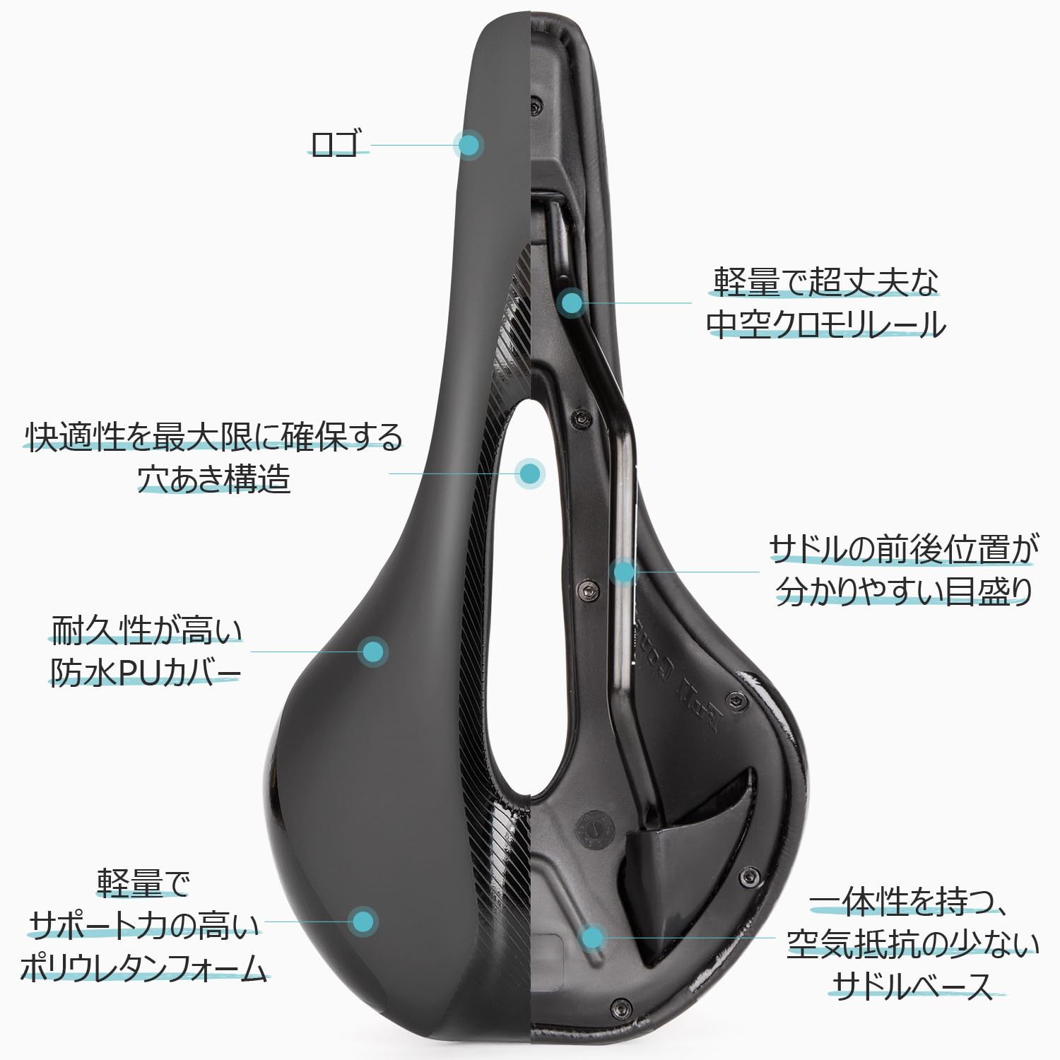 Amazon | CXWXC 自転車 サドル 痛くない 低反発 柔らかい 肉厚