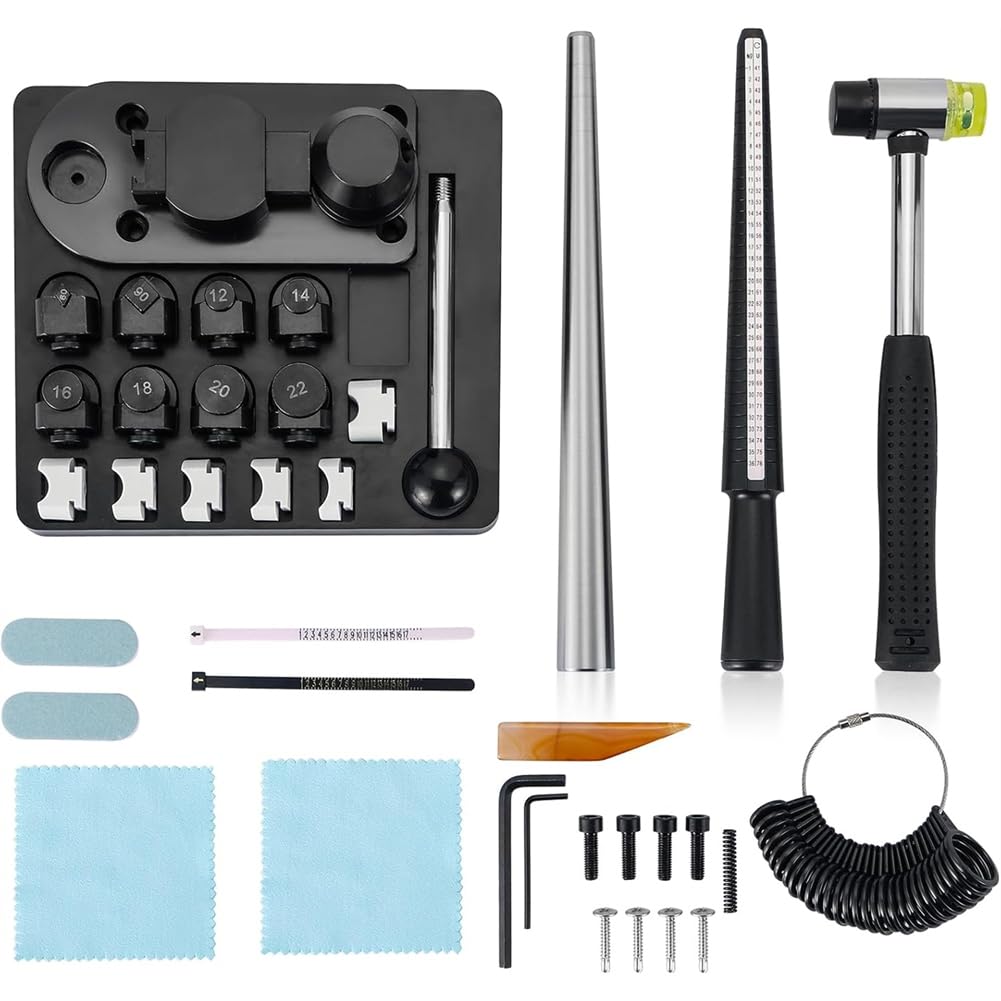 UDSKNV[KSL Ring Bender Tool, Ring Maker Kit for Spoon Rings, Spoon Ring Bender Tool for Ring Jewelry Making, Spoon Ring Bender