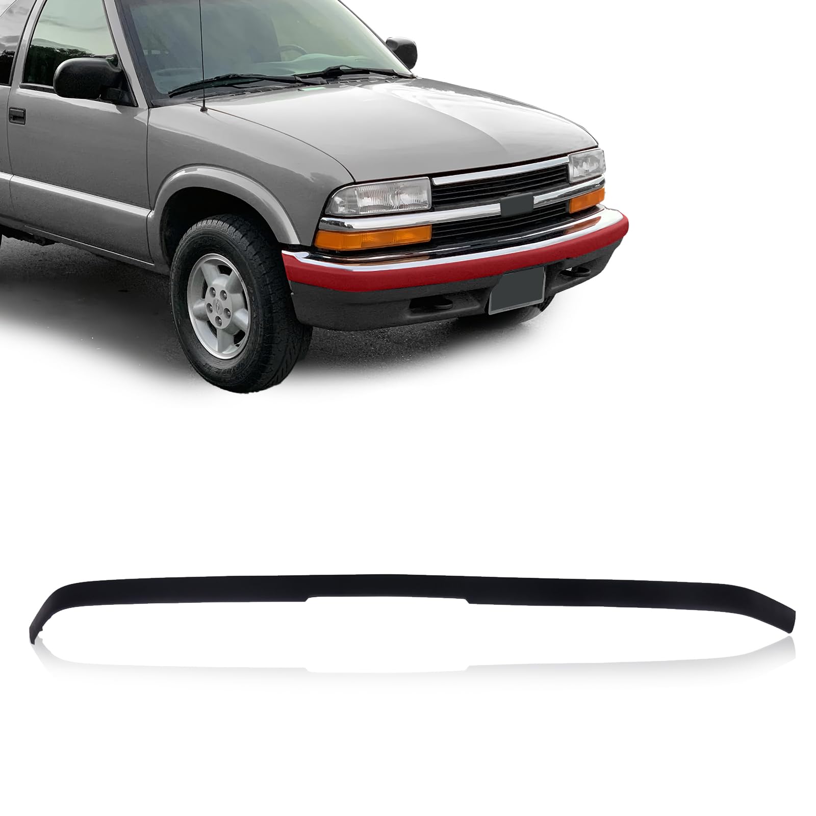 Amazon.com: CarPartsDepot Front Bumper Impact Strip Black
