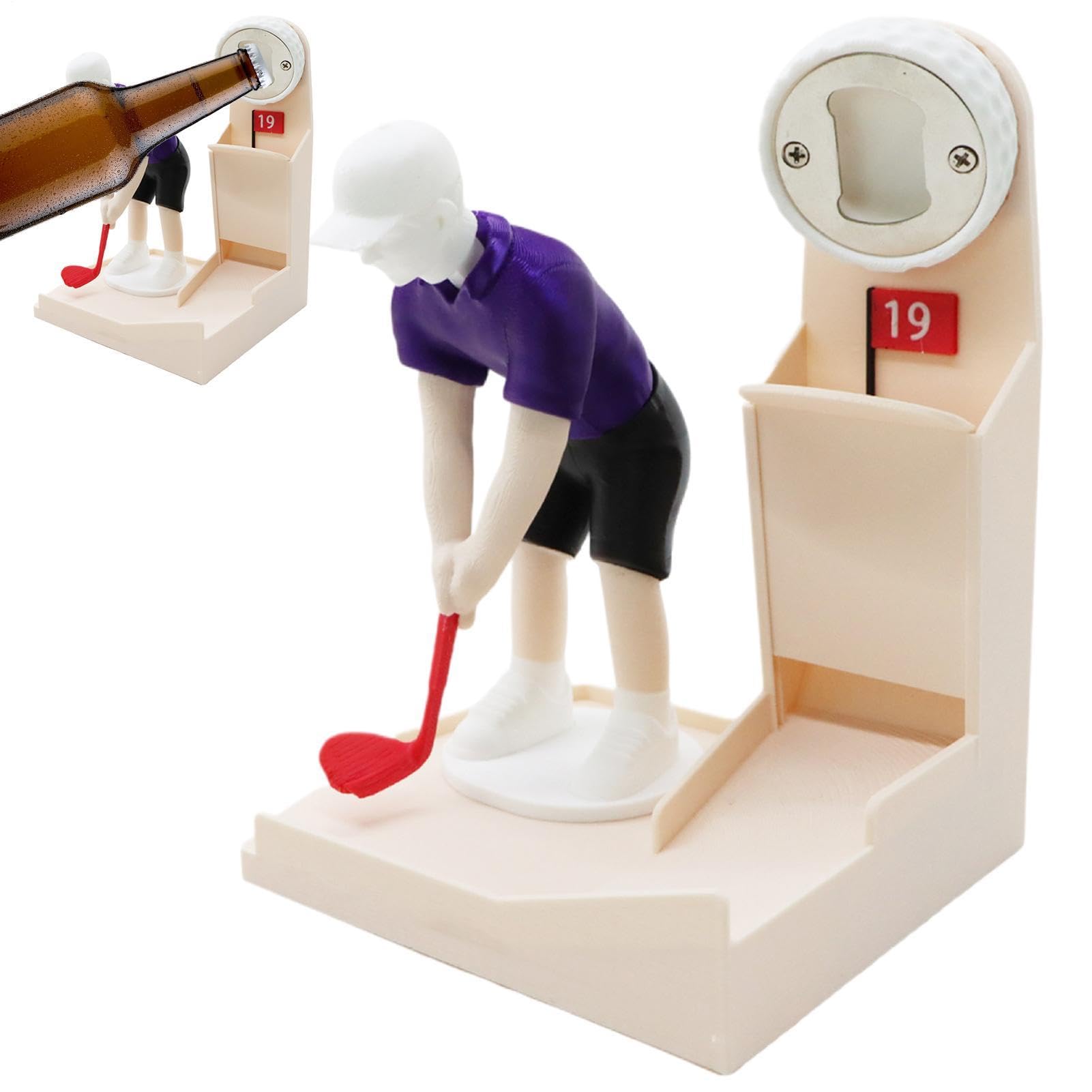 Décapsuleur automatique de bar avec motif golf et aimant intégré