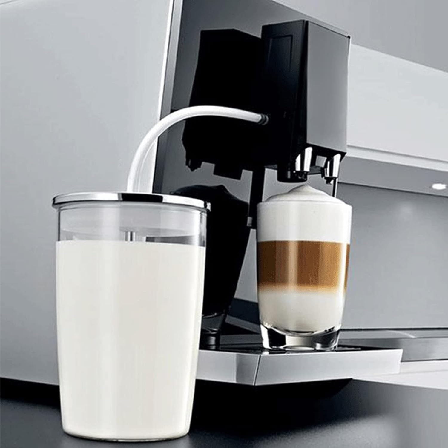 Milchschlauch Für Kaffeevollautomaten - Silikon Ersatzrohr 3x6mm Mit Reinigungsbürste