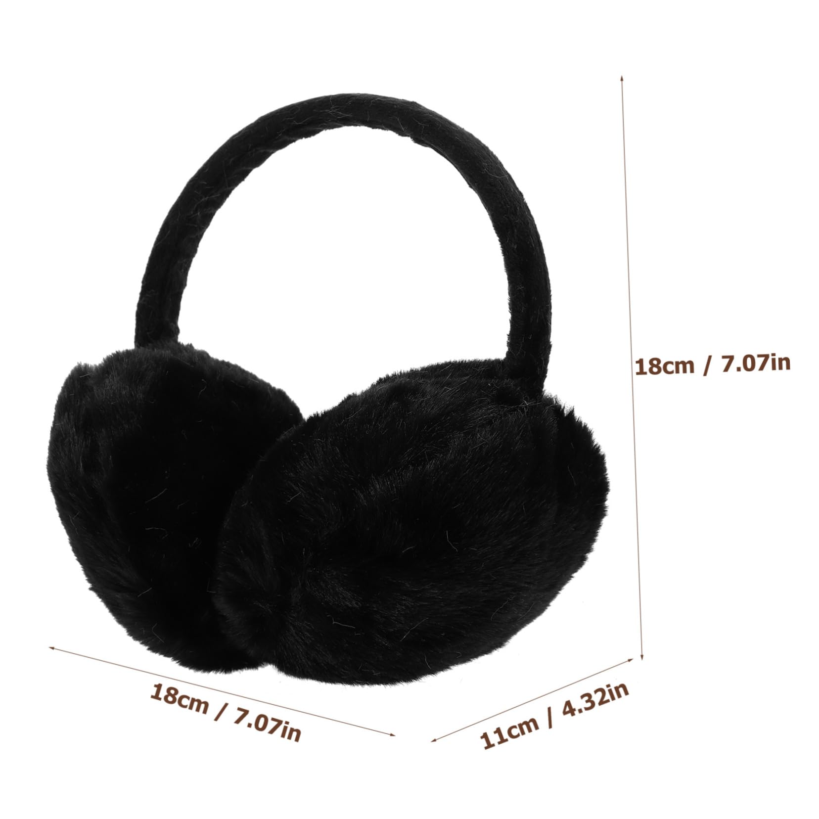 VERDANVERSE Plush Ear Warmers Furry Earmuffs for Adults Stylish Ear Protectors for Cold Weather Comfortable Breathable for Outdoor Activities Fashionable Ear