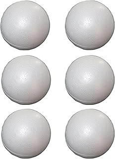 4 inch About 10.2 cm White Styrofoam Ball Foam Balls Craft Ball Foam Balls DIY Art Deco and Home Craft Project 6PCS