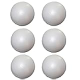 Meuey Lyot 4 inch About 10.2 cm White Styrofoam Ball Foam Balls Craft Ball Foam Balls DIY Art Deco and Home Craft Project 6PCS