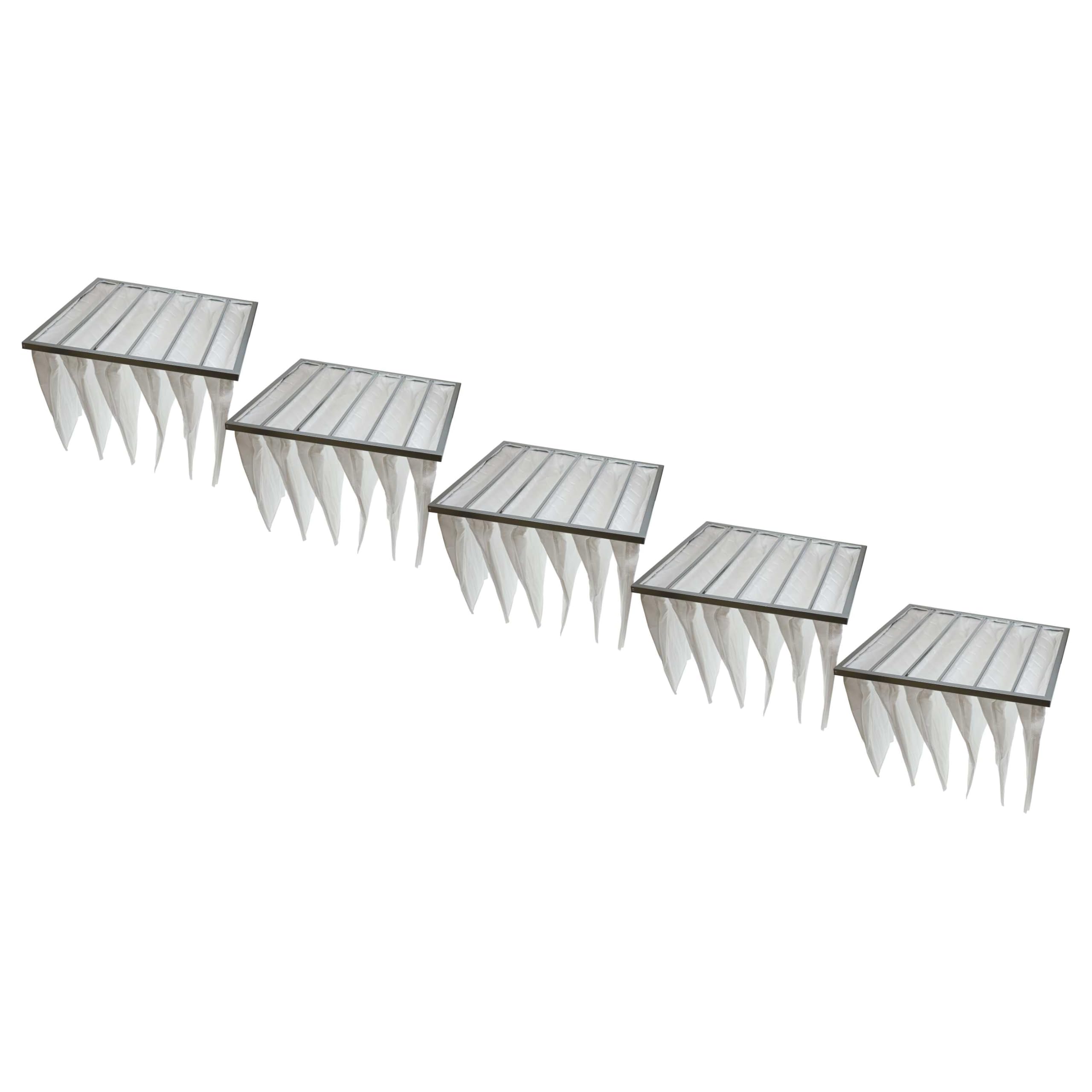 vhbw 5x Filtros de bolsa para sistemas aire acondicionado y ventilación