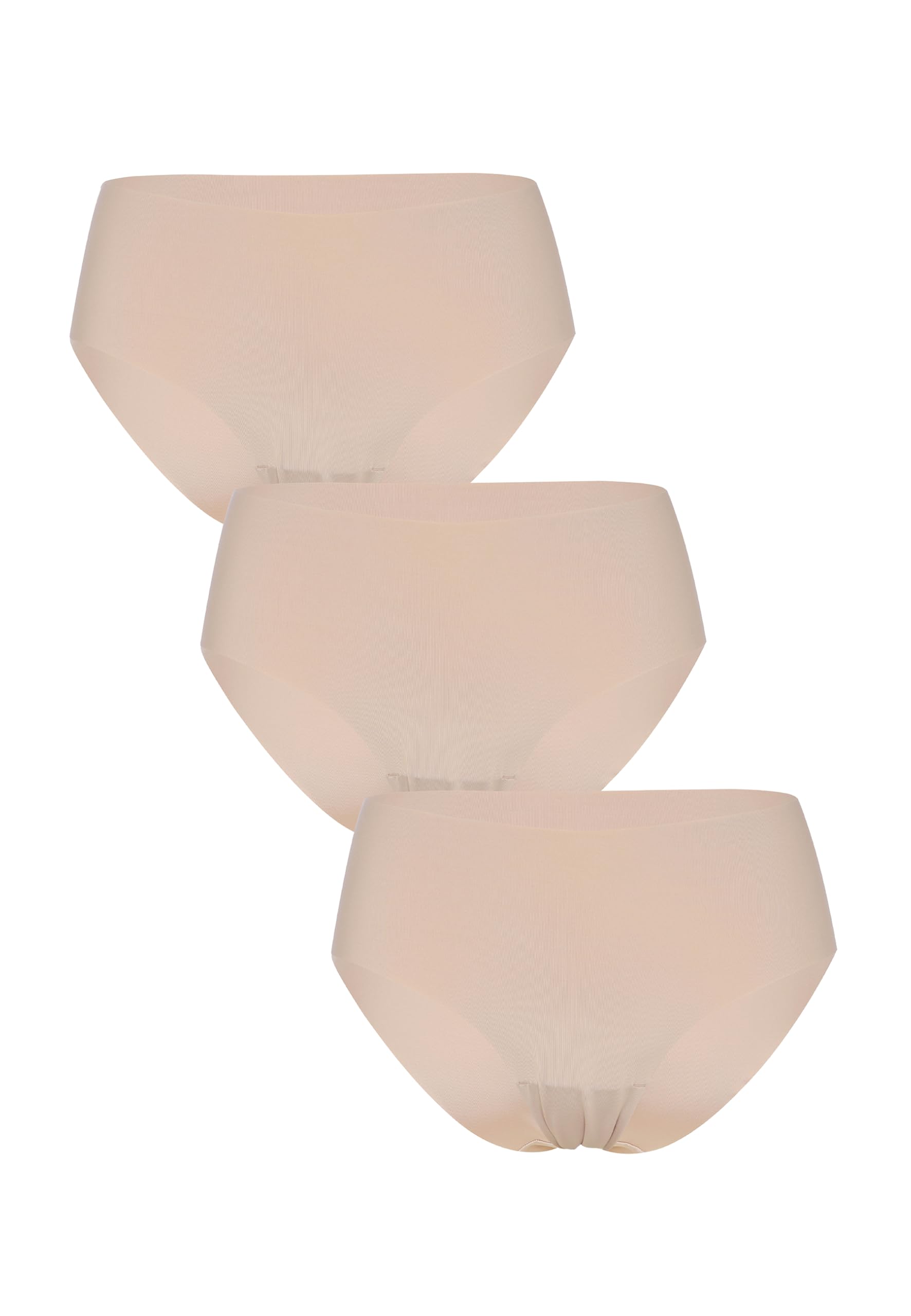 Lovable Slip Midi Pacco da 3 | Mutandine in Microfibra Taglio al Vivo | Laser Cut Invisibili sotto i Vestiti |Intimo Second Skin Micro Donna x3