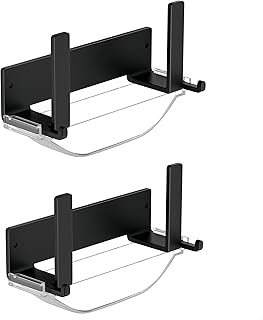 Wall-mounted Pot Lid Rack,Cutting Board Shelf,Self-adhesive Carbon Steel Pot Cover Storage Rack,with Drain Pan 2 Sets
