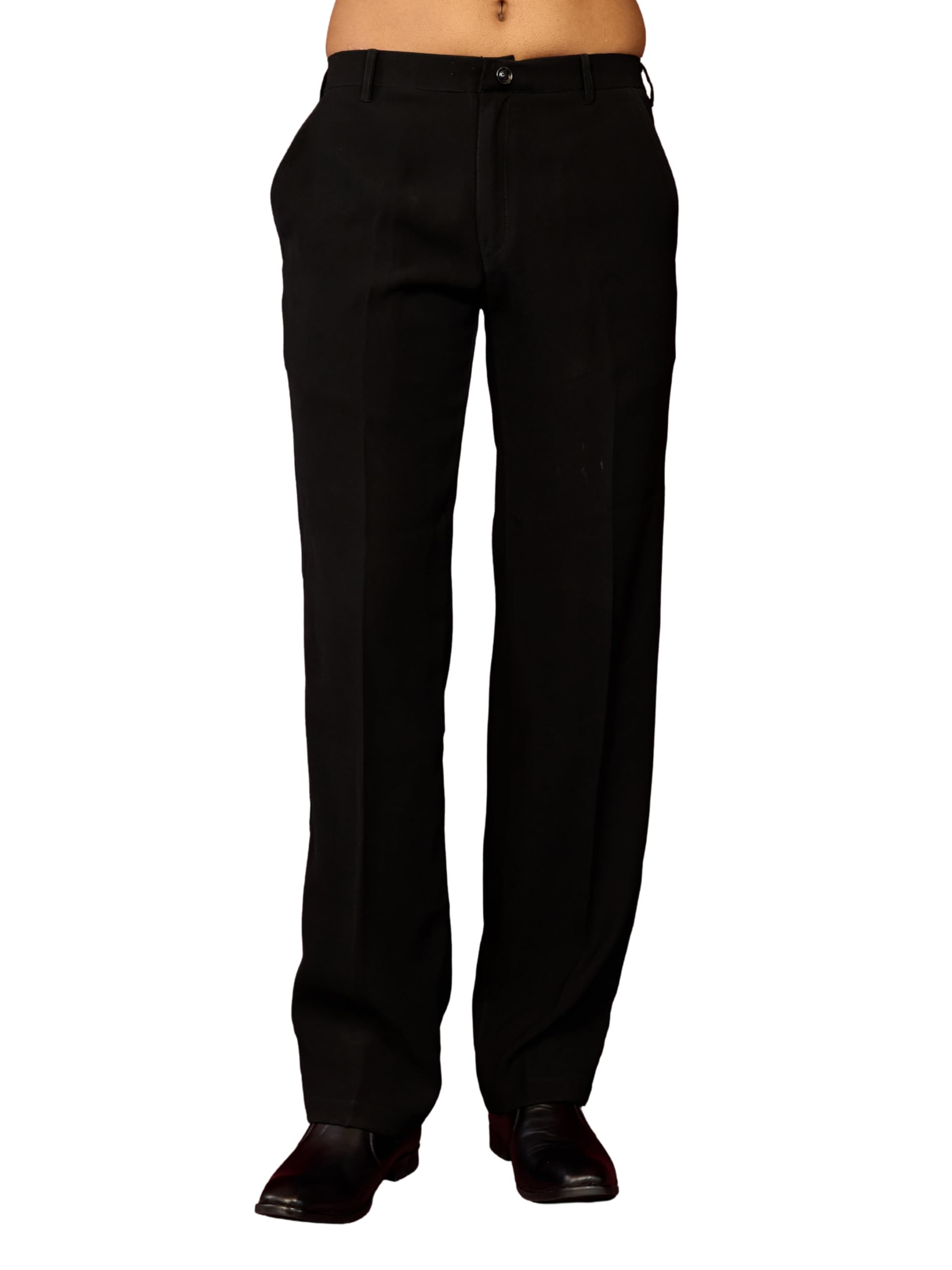 vastramay Men's Solid Imported Suiting Lycra Straight Pant | Wedding & Festive Outfit-picture-13