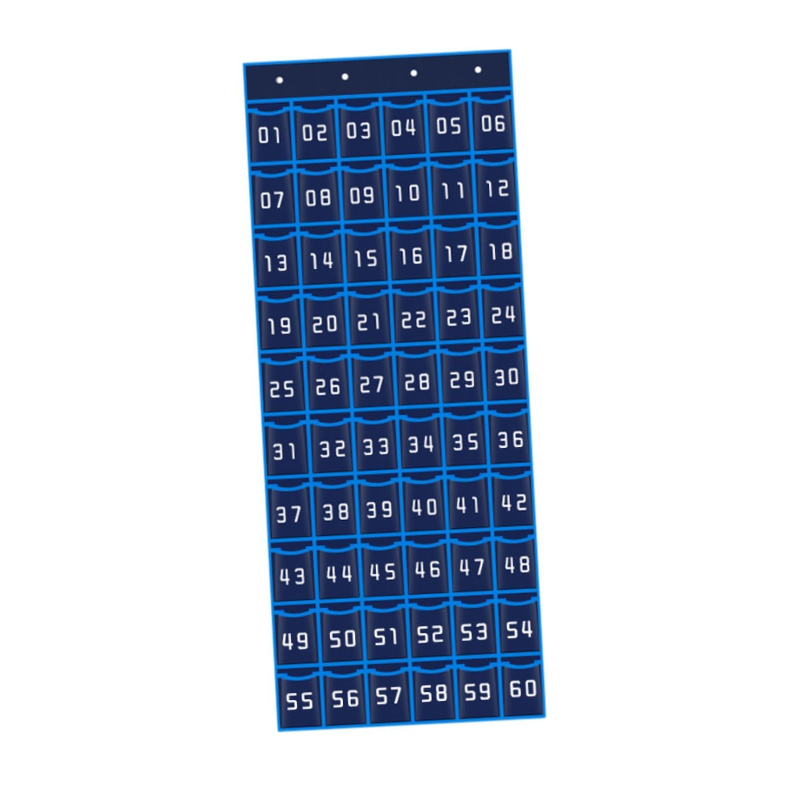 Organizador Colgante Soporte para Teléfonos Estuche para Calculadoras Organizador de Joyas Bolsa de Almacenamiento de Tela Adecuado para Estudiantes, 60 Cuadrículas