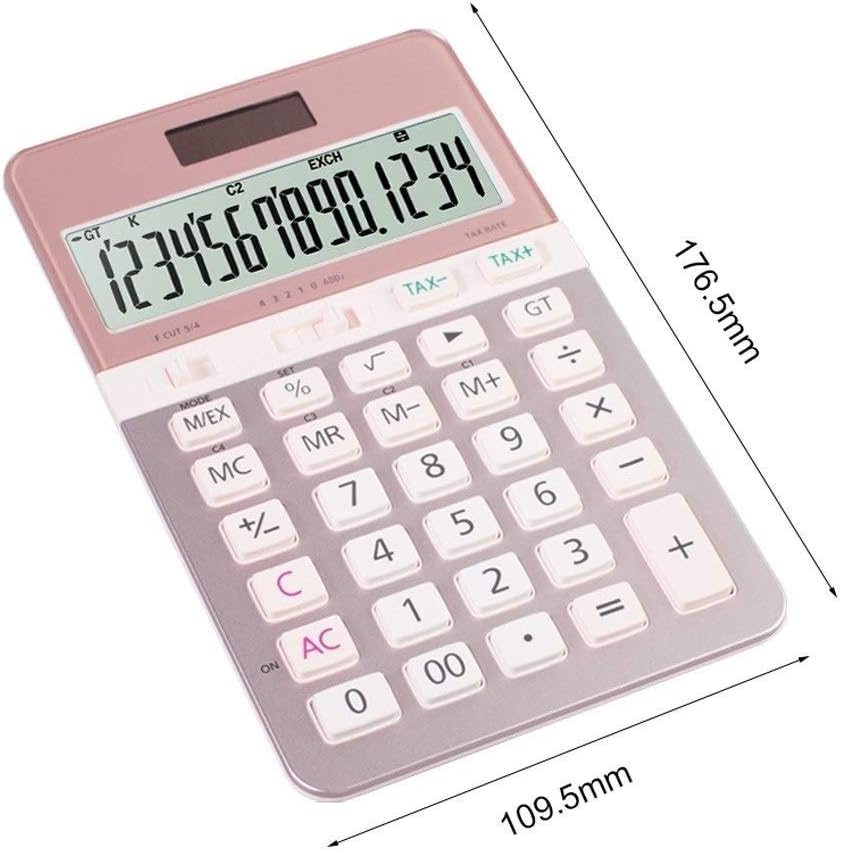 電卓 関数電卓多機能ミュート電卓電卓事業14桁ディスプレイタイプデュアルパワーカリキュレータ 電卓簿記 Color Light Blue B09n8w2jrl 8459 7mt ビジネス電卓 カラー Pink Www Bloompsychologyservices Com