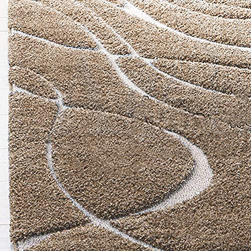 Image of Modern Fluffy Silky Micro Fiber Polyster Carpet /Runner for Bedroom, Study Room, Playing Room, Guest Room ETC 3x5 Feet C-42