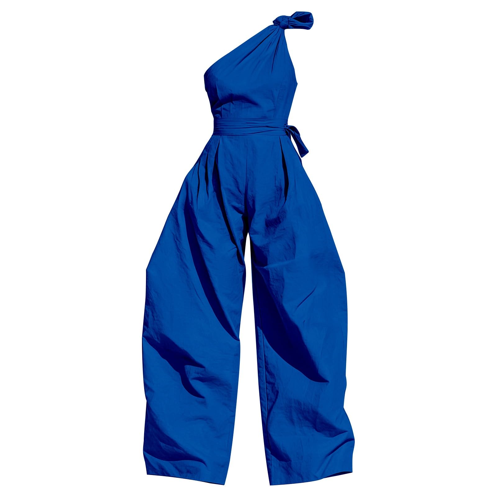 Mono Mujer Elegante Sin Mangas Mono Cintura Alta Traje Pantalones Con
