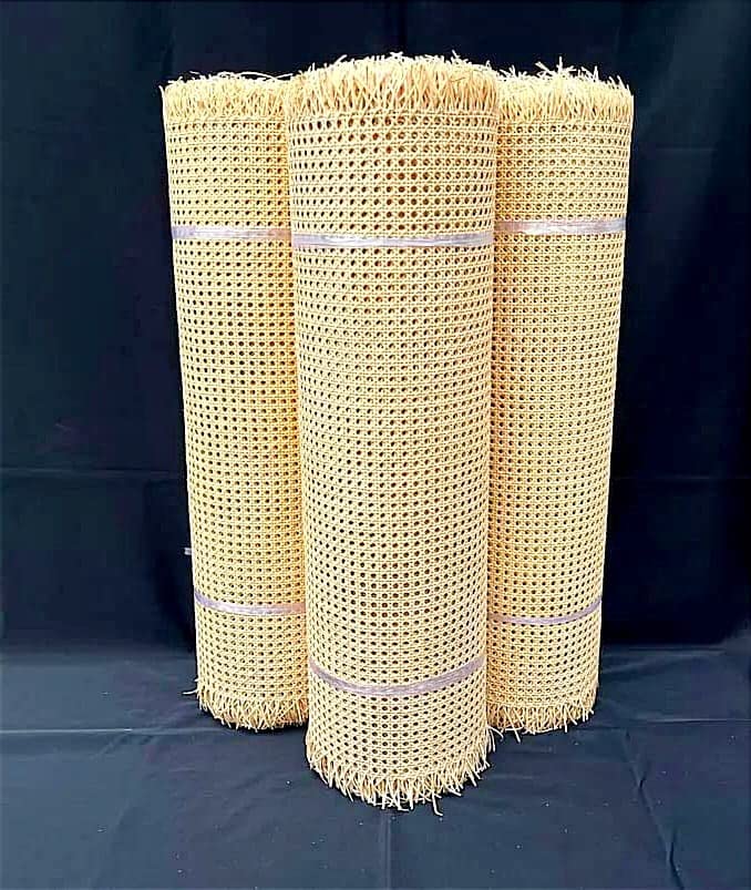 Rattan bing Cane 18"/24" Width White Hexagon Rattan Cane Rattan
